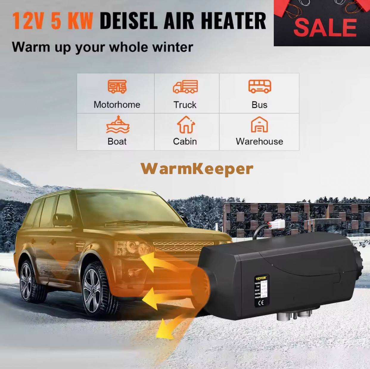 VEVOR 5KW Diesel Heater (12V)